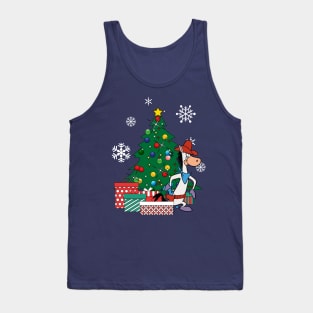 Quick Draw McGraw Around The Christmas Tree Tank Top